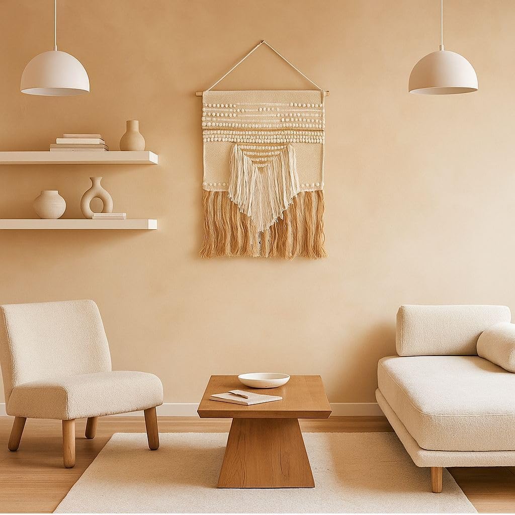 Boho Cotton Fringed Woven Wall Decor