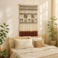 Handwoven Beaded Boho Fringe Wall Decor