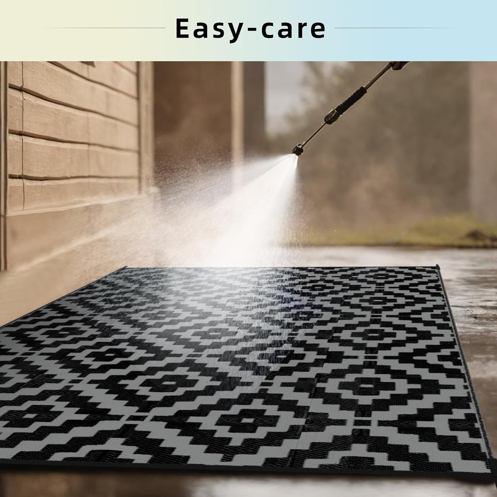 Reversible Straw Waterproof Large Outdoor Rug