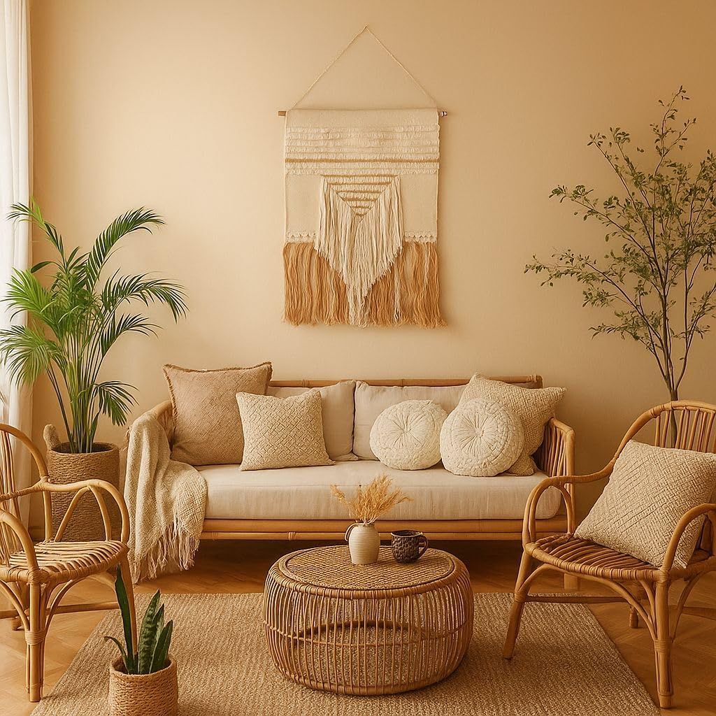Boho Cotton Fringed Woven Wall Decor