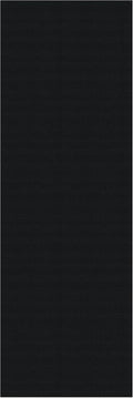 Black Braided Cotton Non Slip Runner Rug