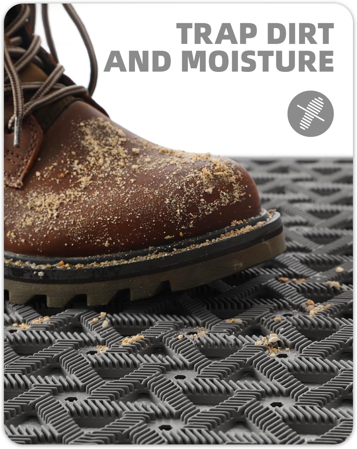 Grey Heavy Duty Waterproof Entrance Door Mat