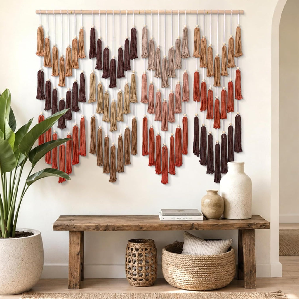 Brown Dip-Dye Handmade Boho Macrame Wall Decor