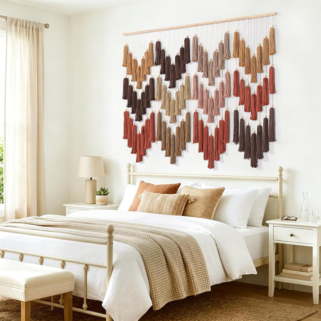 Brown Dip-Dye Handmade Boho Macrame Wall Decor