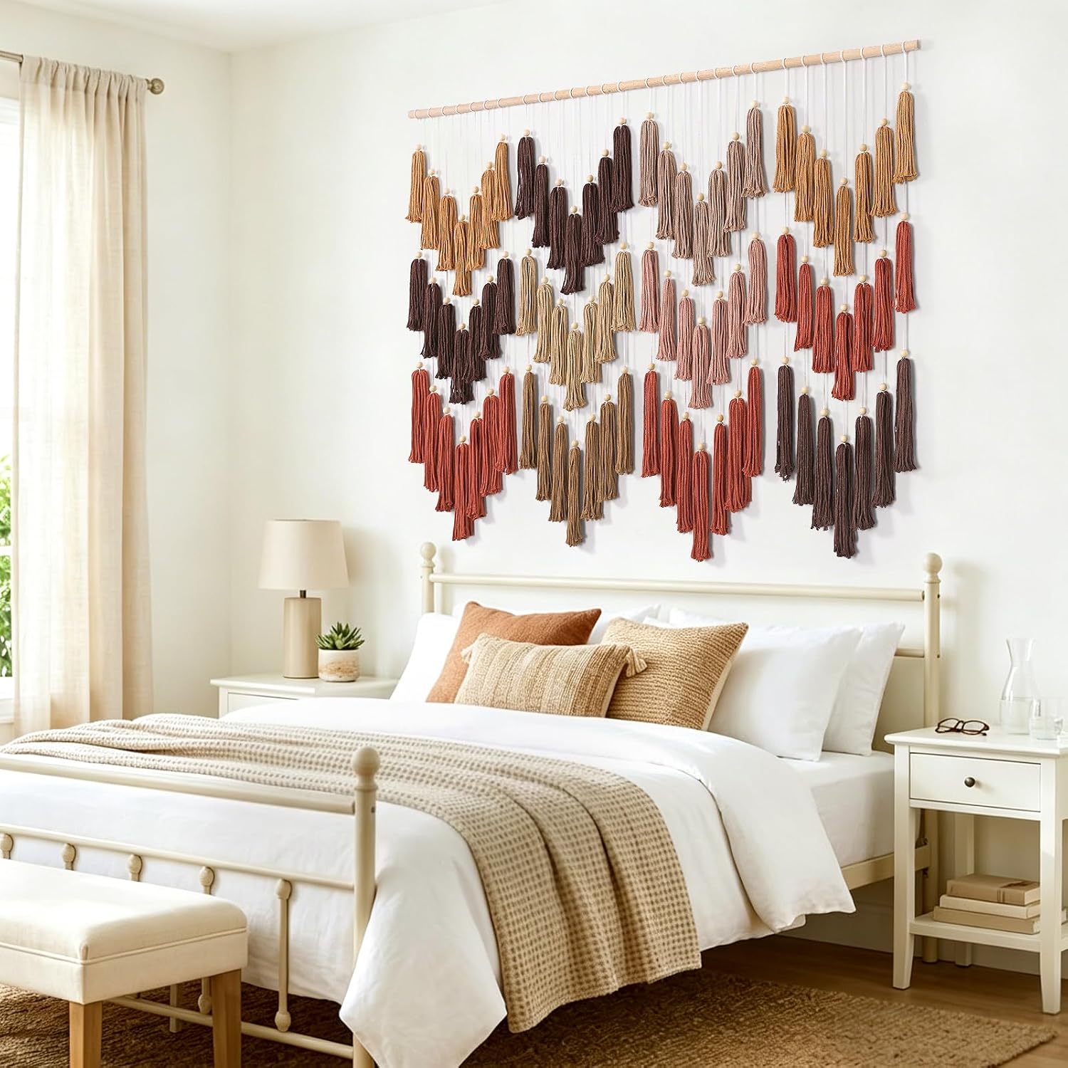 Brown Dip-Dye Handmade Boho Macrame Wall Decor