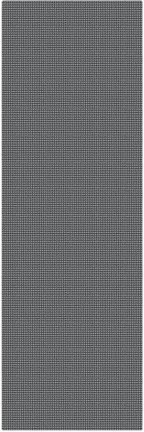 Grey Non Slip Washable Cotton Runner Rug