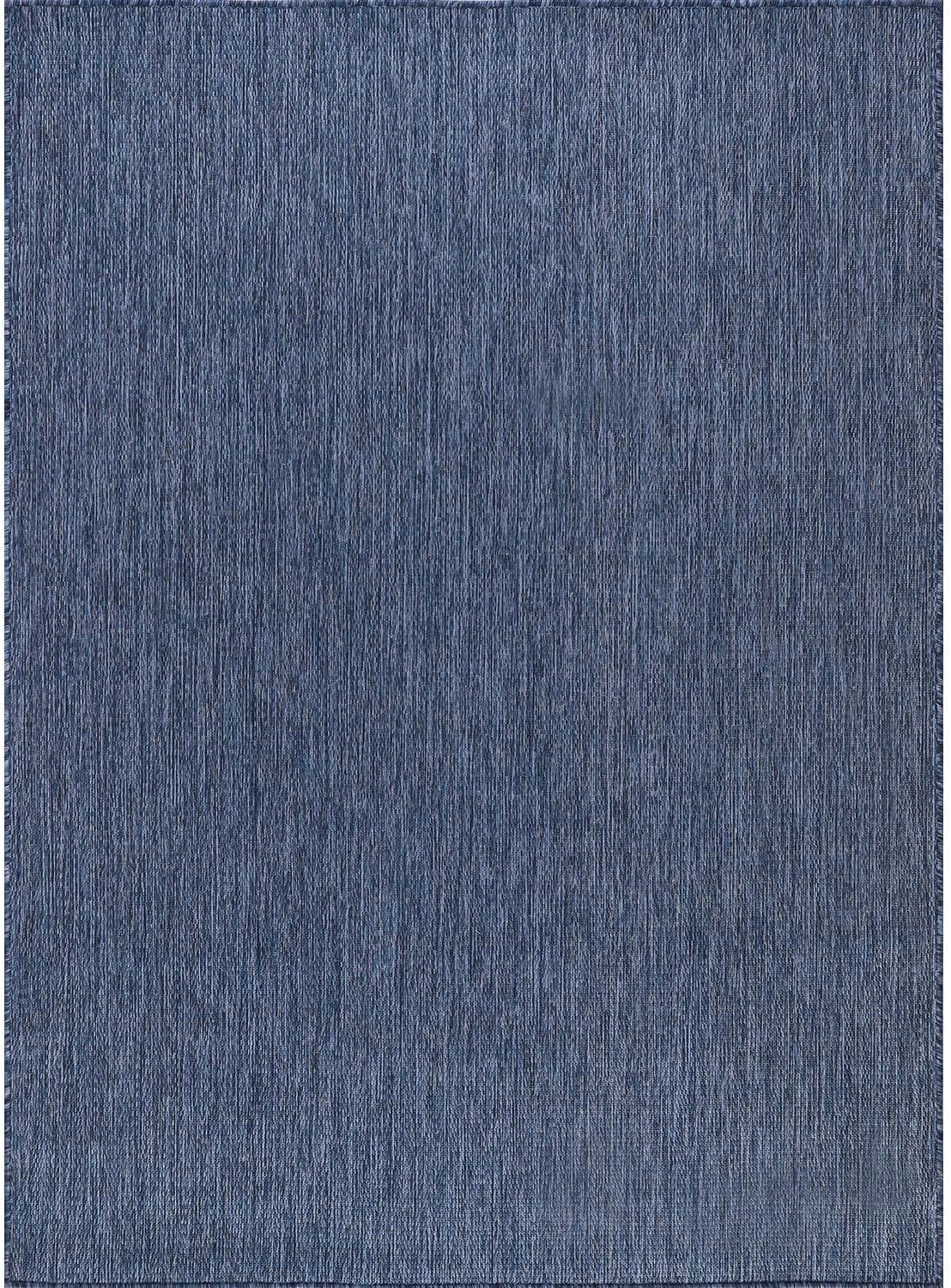 Waterproof Modern Navy Outdoor Area Rug