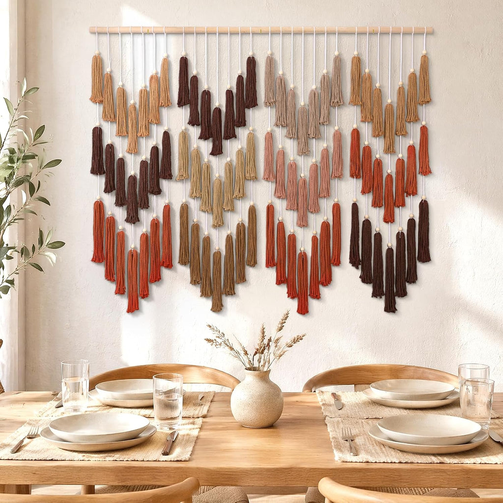Brown Dip-Dye Handmade Boho Macrame Wall Decor