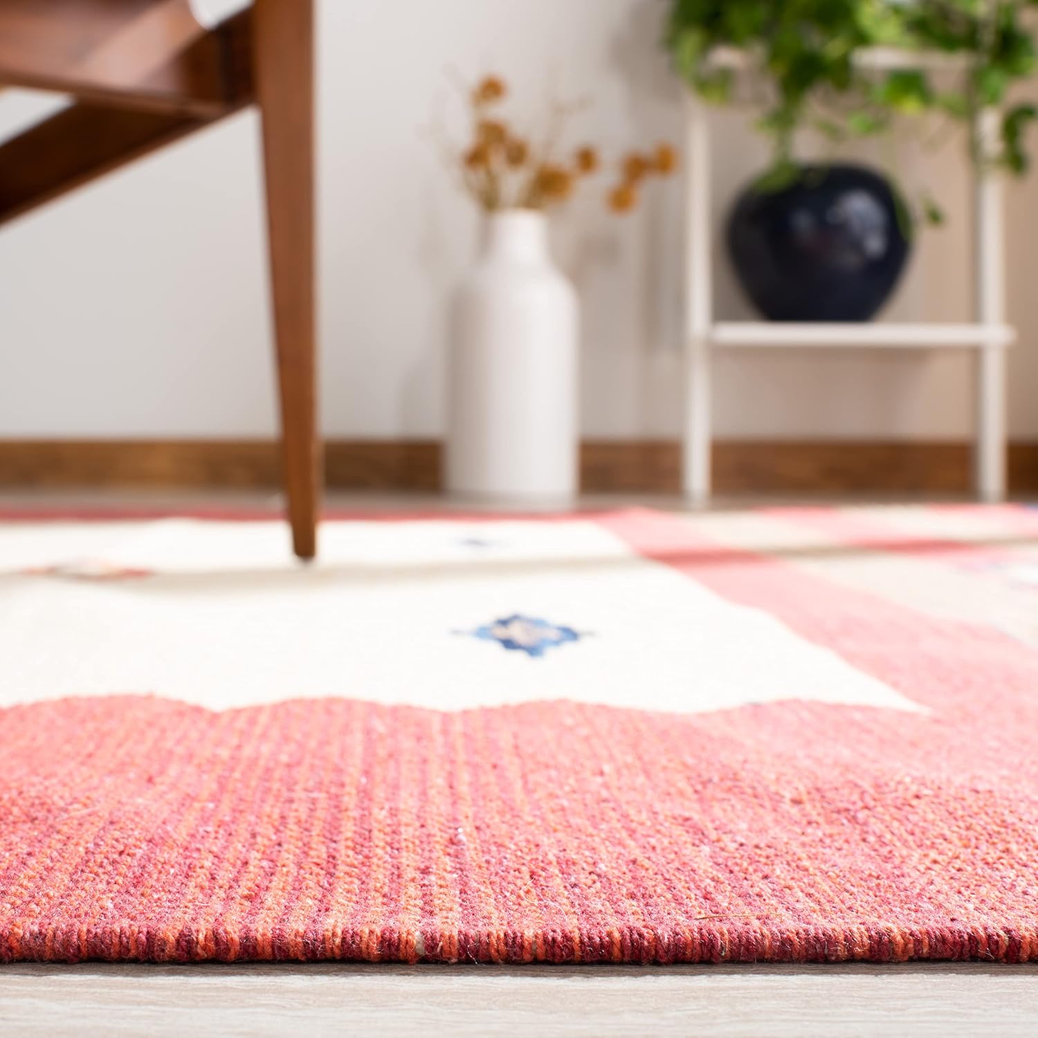 Boho Tribal Cotton Fringe Runner Rug