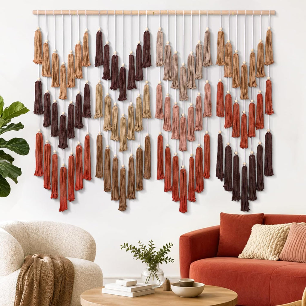Brown Dip-Dye Handmade Boho Macrame Wall Decor