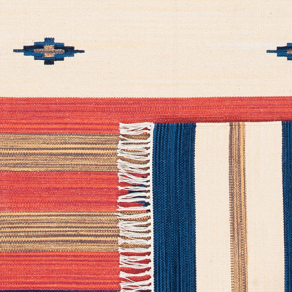 Boho Tribal Cotton Fringe Runner Rug