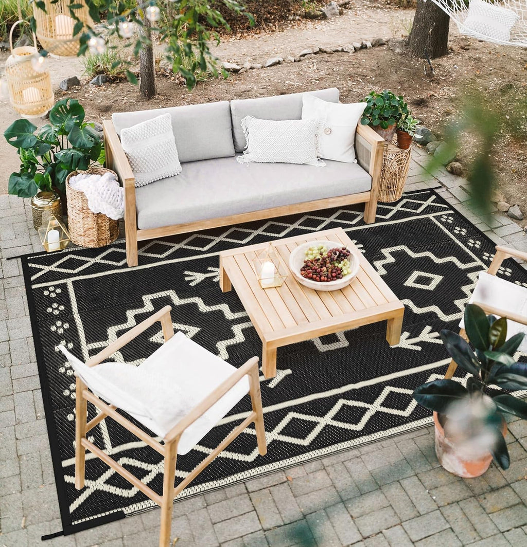 Reversible Waterproof Boho Outdoor Rug