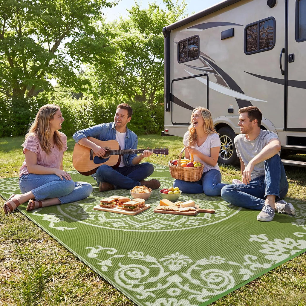 Reversible UV Resistant Lightweight Outdoor Rug