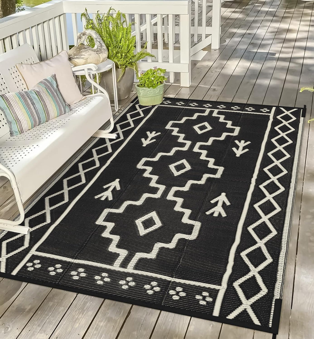 Reversible Waterproof Boho Outdoor Rug