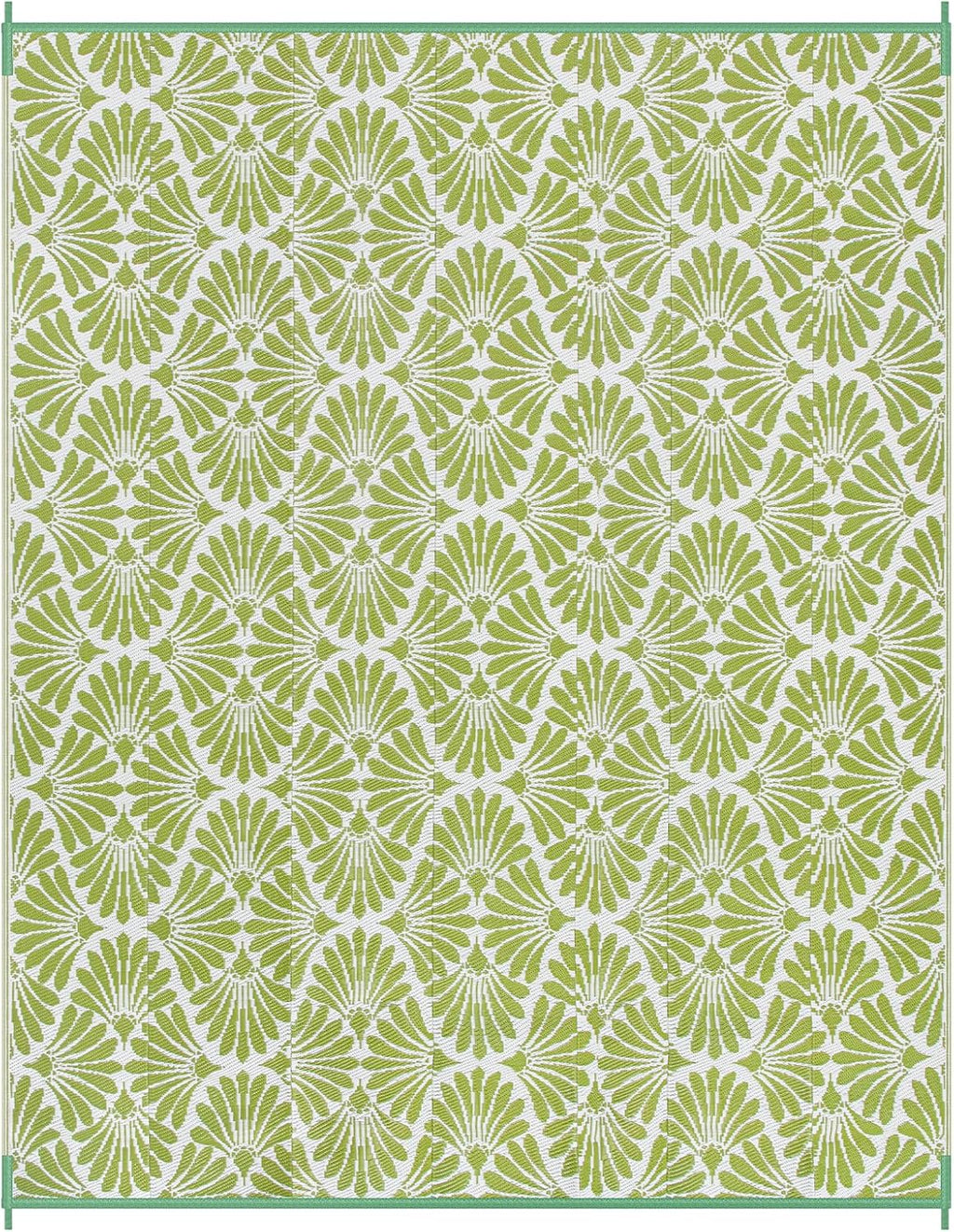 Lightweight Waterproof Green Outdoor Rug