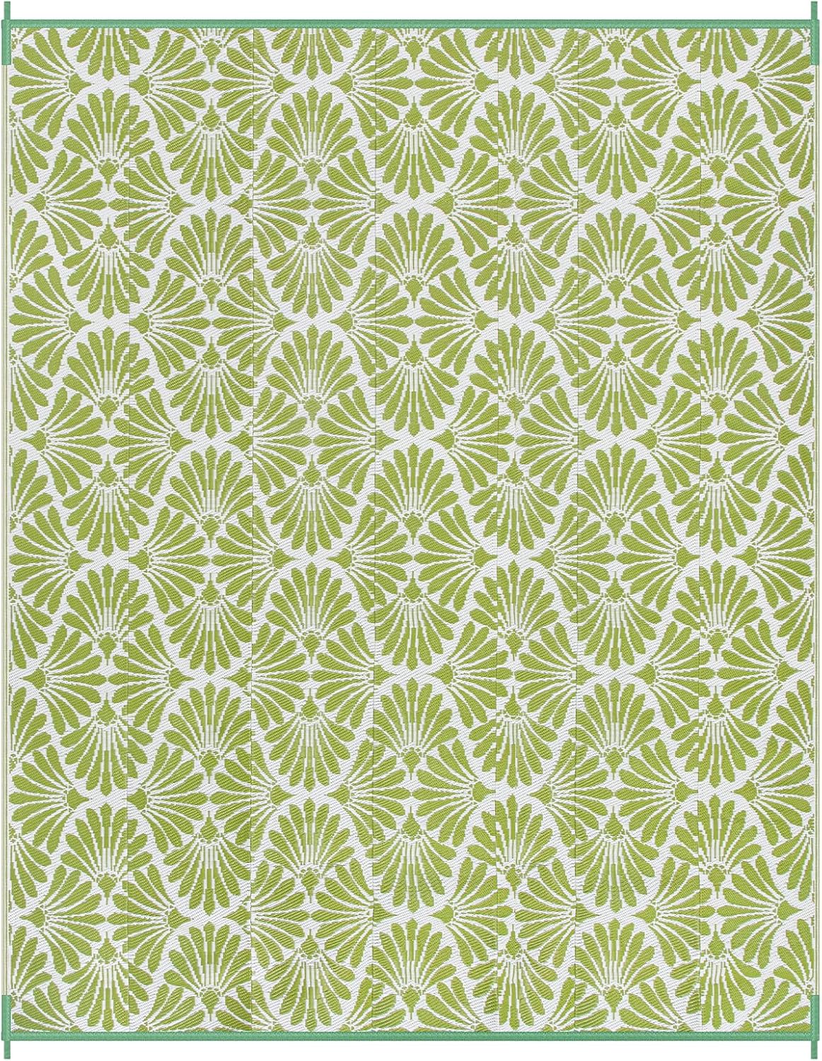 Lightweight Waterproof Green Outdoor Rug