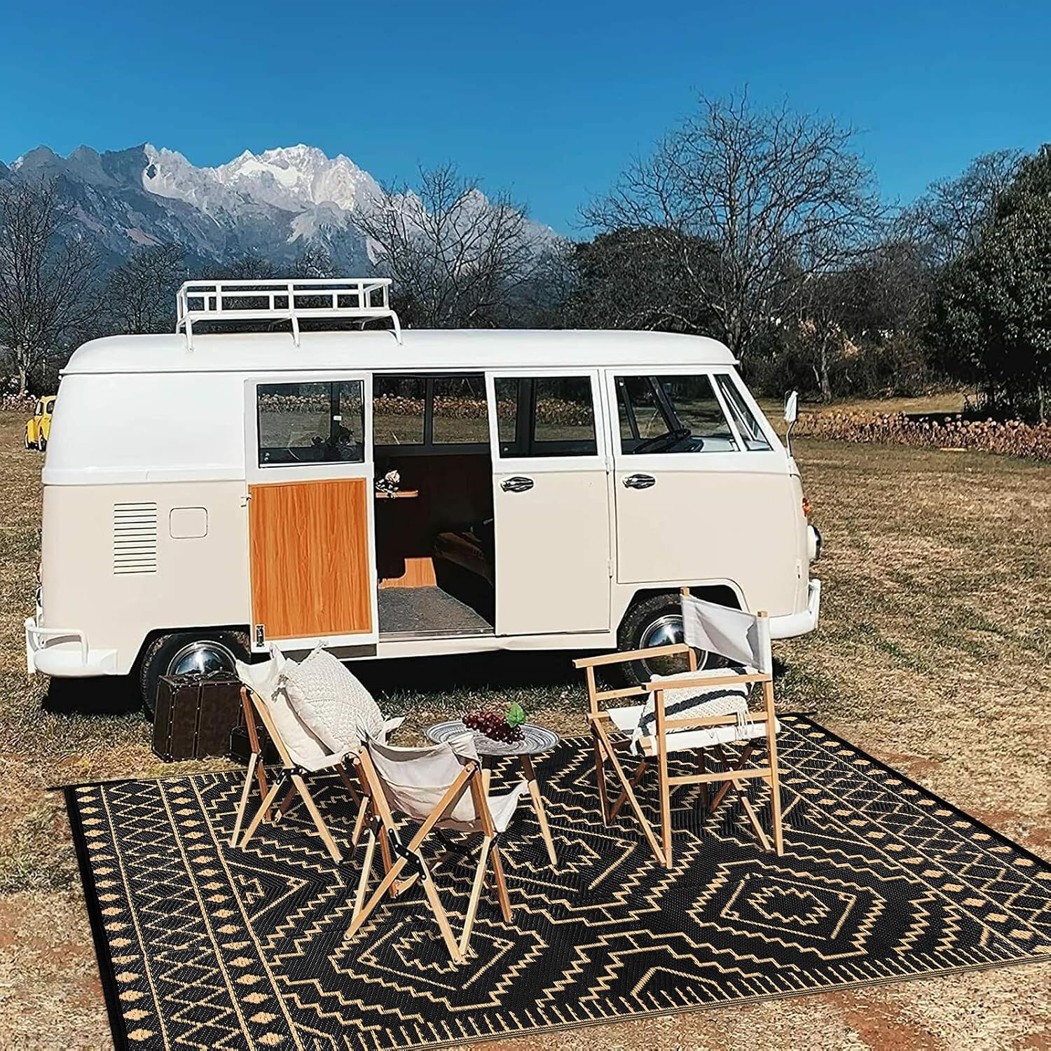 Moroccan Waterproof Reversible Outdoor Rug