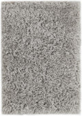 Gray Plush Stain Resistant Easy Clean Shag Rug