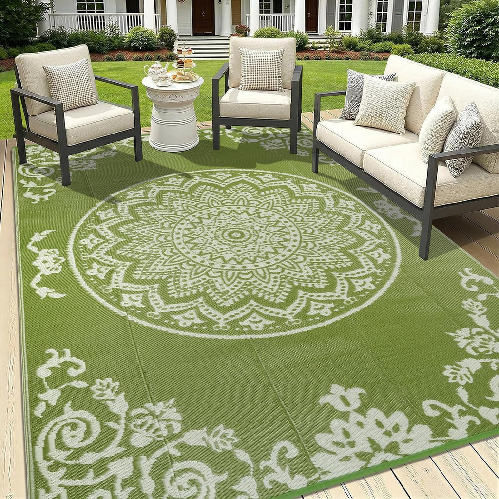 Reversible UV Resistant Lightweight Outdoor Rug