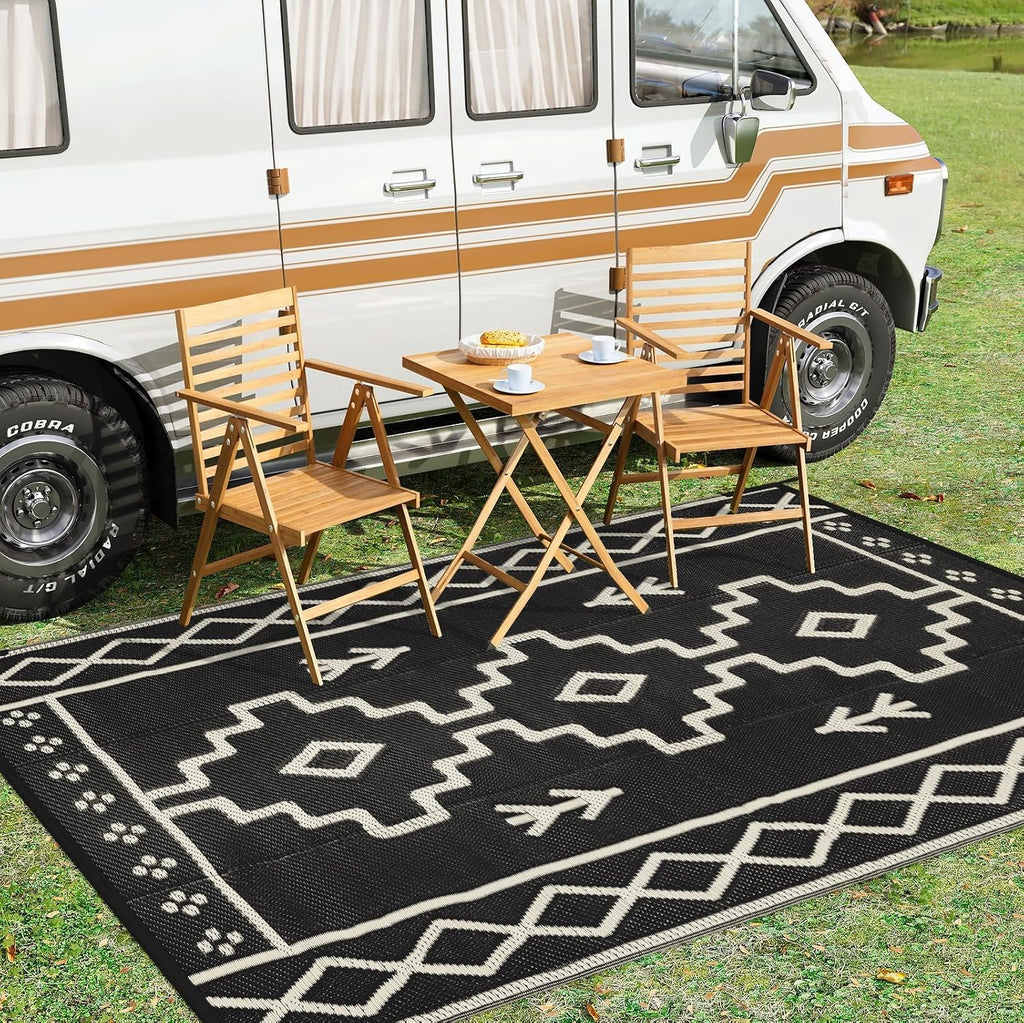Reversible Waterproof Boho Outdoor Rug